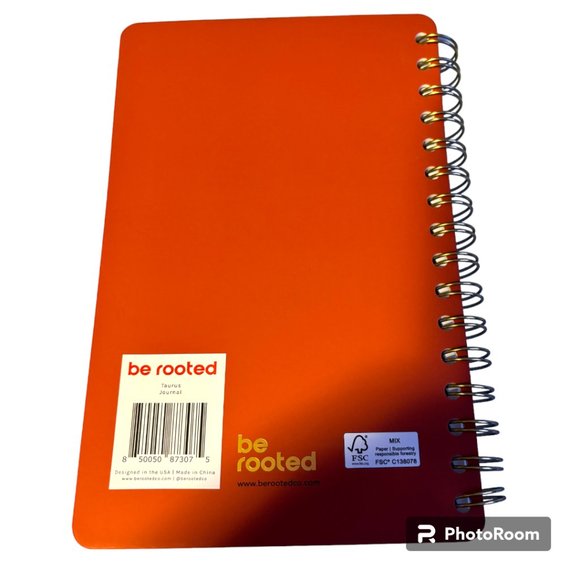 Be Rooted Zodiac TAURUS Spiral Bound College Ruled Hard Cover Journ… - Picture 4 of 4